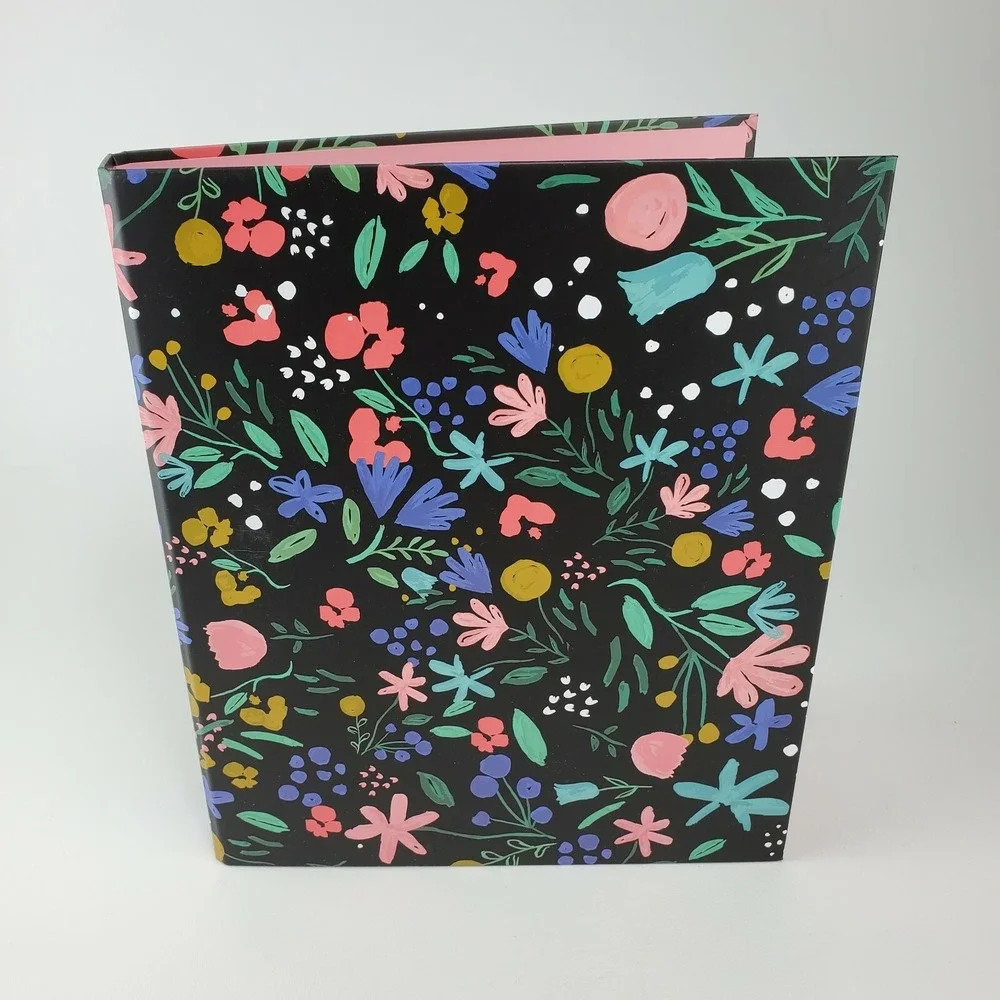 3‎ Pc Planner Cover Ring Leaf Paper Floral Binder Mouse Pad Calendar Weekly List